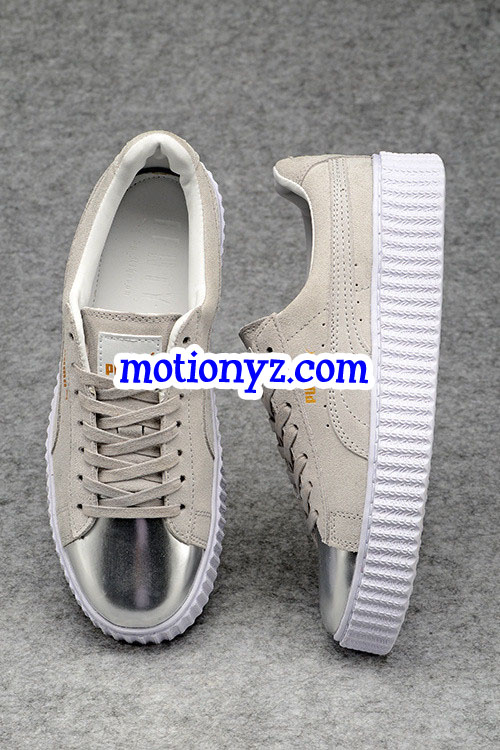 Puma Fenty Rihanna Creeper Low White Silver